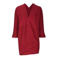 thumbnail image 4 of AherBiu Cardigan pour Femmes Ouvert devant Tricoté Ample Décontracté Pull Manches 3/4 Cardigan Confortable Automne, 4 of 7