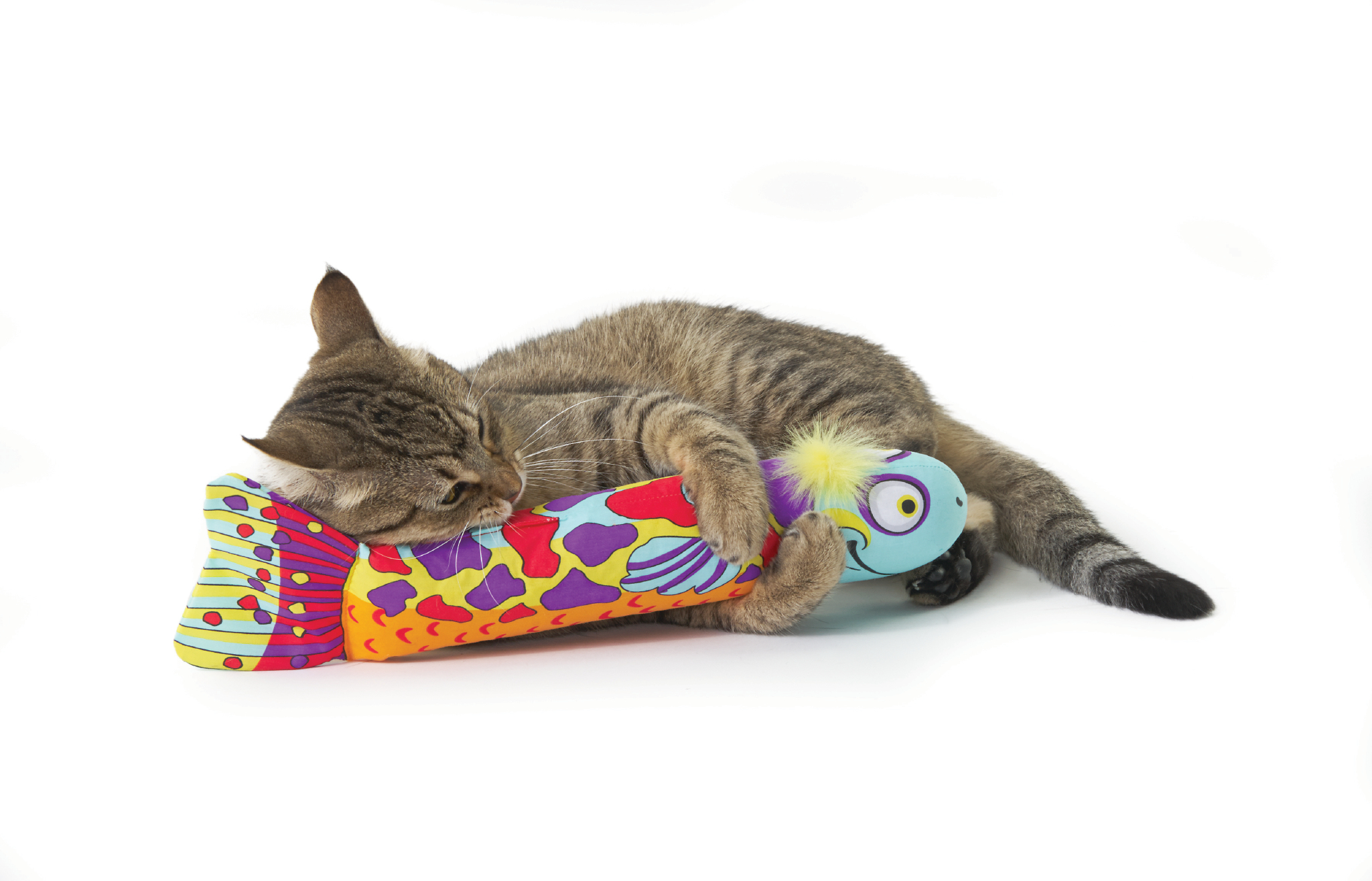 Petstages Madcap Crunch and Wrestle Fish, Multi, One-Size - image 2 of 4