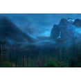 thumbnail image 3 of Zhang, Yan 18x13 Black Modern Framed Museum Art Print Titled - Gloomy Mountain, 3 of 5