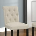 thumbnail image 2 of Roundhill Furniture Leviton Solid Wood Tufted Asons Barstool (Set of 2), Tan, 2 of 4