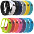 thumbnail image 2 of Bluelans Rhombus Grain Color Sólido Pulsera Inteligente Correa de Muñeca Compatible Xiaomi Mi Band 3/4, 2 of 5
