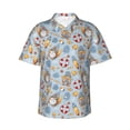 thumbnail image 2 of Picia Summer Time With Gnome Gentle Cotton Regular Fit Short Sleeve Casual Hawaiian Shirt for Men-XX-Large, 2 of 8