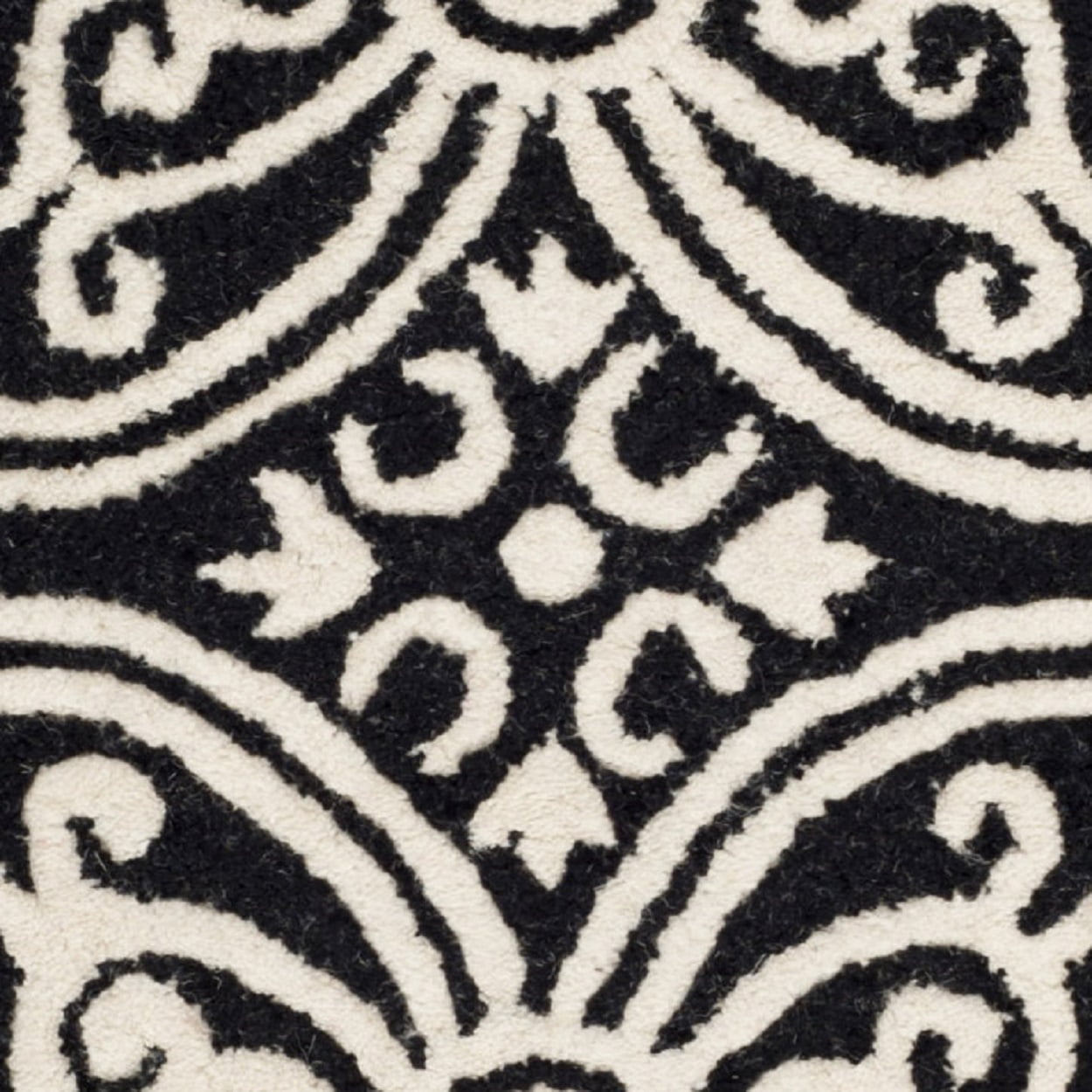 Modern Vintage American Style Large Carpets │ Black Pattern Geometric –  Besontique