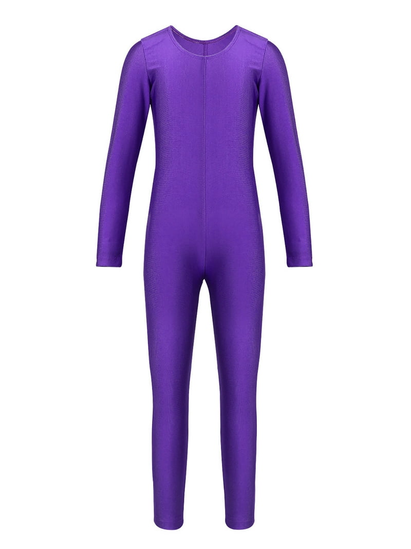 その他 Kids' Long-Sleeve Pocket Bodysuit DPOIS Kids Girls Long Sleeve Unitard Leotard Jumpsuit Full