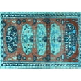 thumbnail image 1 of Ahgly Company Indoor Rectangle Persian Light Blue Traditional Area Rugs, 6' x 9', 1 of 4