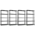 thumbnail image 1 of Costway 4PCS 5-Tier Metal Shelving Unit Adjustable Heavy-Duty Utility Storage Rack Black, 1 of 10