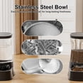thumbnail image 4 of Nomipaw Automatic Cat Feeder and Food Dispenser Gravity Pet Feeder Cat Dog Bowls for Water and Food 2Pcs, 4 of 6
