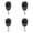 Black 4PCS, variant on Facial Cleansing Brush 2 In 1 For Face Exfoliation Silicone Face Scrubber For Men Dual Soft Microfiber Face Scrub Brush