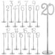 thumbnail image 4 of Números de mesa, tarjetas de número de mesa, centro de mesa de madera, letreros de mesa, tarjetas de lugar, 20 piezas de plata, 4 of 9