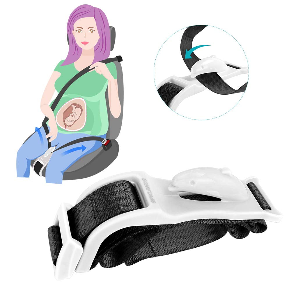 Dolphin Hook-Comfor Pregnancy seat Belt ，Driving Safe Belt Hook Adjuster Maternity Car Seat Belt Adjuster for Pregnant Moms，Bump Belt Adjuster，Prevent Compression of The Abdomen 