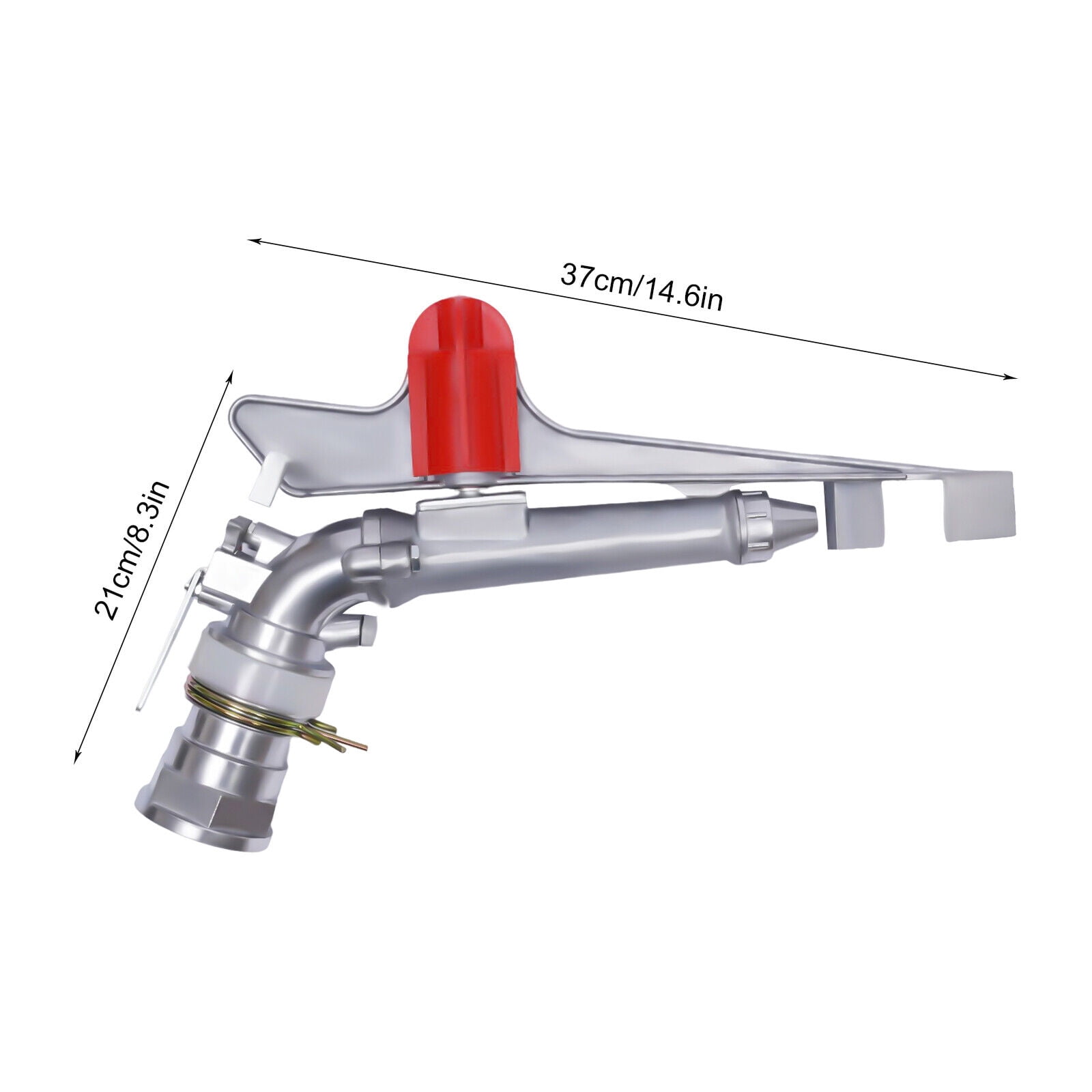 2'' Large Area Irrigation Sprinkler 65-80m Watering Spray Gun 360° 18-22m³/h Agriculture Lawn