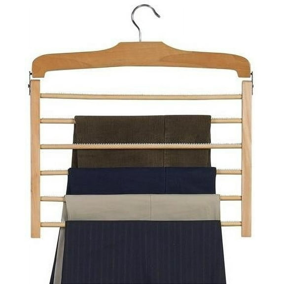 Wooden Specialty Multi-Pant Hanger - Natural