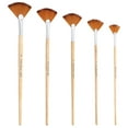 thumbnail image 1 of 5 Pcs Pinceaux Portables Multi-Fonctions Pinceaux Ventilateurs Professionnels Pinceaux Aquarelle, 1 of 8