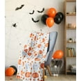thumbnail image 4 of Serafina Home Throw Halloween Blanket: Fuzzy Pumpkin Patch with Cute Happy Ghosts on Velvet Fleece for Sofa Bed Couch Chair Dorm, 4 of 6