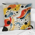 thumbnail image 4 of Designart "Matrix of Lichtenstein Style Lines in Red Pop Art" Abstract Printed Throw Pillow, 4 of 5