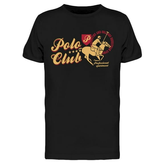 Polo Club Design T-Shirt Men -Image by Shutterstock, Male x-Large