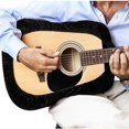 thumbnail image 2 of Funda protectora para guitarra TANGJMXG flamenca y recortada para guitarra acústica y eléctrica terciopelo negro, 2 of 5