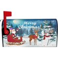 thumbnail image 2 of Christmas Mailbox Covers Magnetic Large Size 21" X 25.5" Snowman Santa Claus Reindeer Mailbox Cover Decorations Wrap, 2 of 6