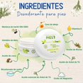 thumbnail image 3 of NaturalDry Pack de 3 desodorantes en formato crema para PIES - Viene en un tarro - Fabricado 100% Natural - Ideal para hidratar y evitqr mal olor con aroma a Aceite esencial de Tea Trea, 3 of 6