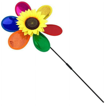 

NUOLUX 2Pcs Large Flower Windmill Decorations Windmill Crafts Pinwheel Decors Pinwheel Rotatable Decors