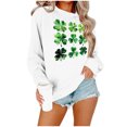 thumbnail image 5 of Up to 65 off!Lolmot Women St Patrick's Day Sweatshirts Shamrock Sweater Pullover Clover Print Casual Irish Long Sleeve Tops, 5 of 5