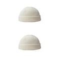 thumbnail image 4 of Minnieouse Sombrero de hilo de punto de invierno personalidad Unisex moda al aire libre cálido gorros de cabeza corta hombres mujeres sombreros Type2 NO2, 4 of 6