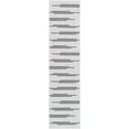 thumbnail image 3 of Unique Loom Outdoor Modern Collection Area Rug - Miranda (2' x 8' Runner White and Black), 3 of 6