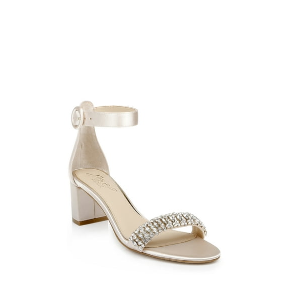 Jewel Badgley Mischka James Ankle Strap Block Heel