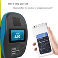 thumbnail image 2 of HEVIRGO Portable Adhesive Fabric Double-layer Phone Back Card Holder Pouch, 2 of 10