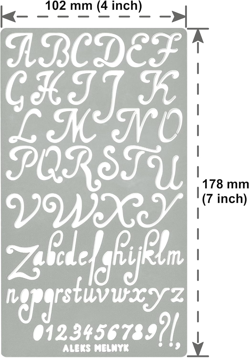 No.34 Metal Stencils, Pyrography, Wood Burning kit 3 PCS Templates, Letters Stencils for Engraving Wood and Patterns, Alphabet and Number, Lettering, Letting, Bullet Journaling