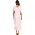 thumbnail image 3 of Womens' Cotton Nightgown Nightshirt Ladies Victorian Sleepwear Dress Gown Pajamas Lounger, 3 of 9