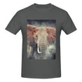 thumbnail image 4 of Bingfone Elephant In Smoke Men'S Loose Fit Short-Sleeve Pocket T-Shirt, 4 of 7