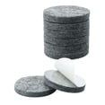 thumbnail image 1 of Uxcell 1 1/8" Almohadillas redondas autoadhesivas antideslizantes de fieltro para pies de armarios y closets, protección para pisos, color gris, paquete de 8, 1 of 7