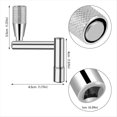 thumbnail image 2 of 6 Inch Cowbell and Cowbell Clamp, Adjustable Standard Cowbell Mount Holder, Percussion Accessory, Drum Key,1 * Cowbell Clamp 1 * Cowbell 1 * Drum Key,Black & Silver, 2 of 8