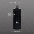 thumbnail image 6 of TAL 18oz Stainless Steel Ranger Push Water Bottle, Black, 6 of 9