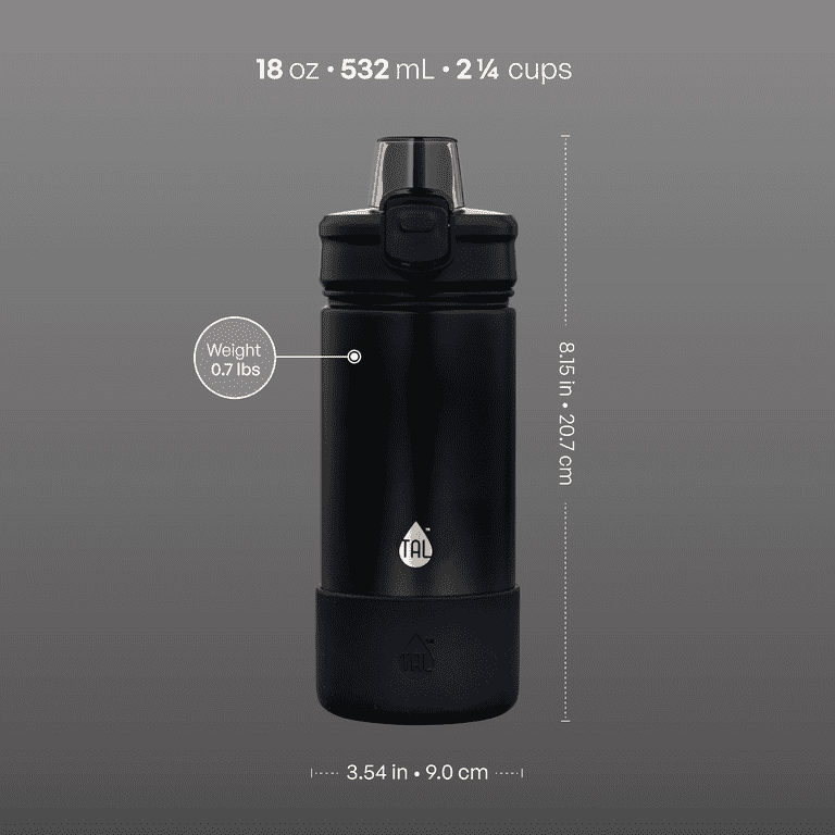 TAL Stainless Steel Ranger Push Water Bottle, Black photo 5