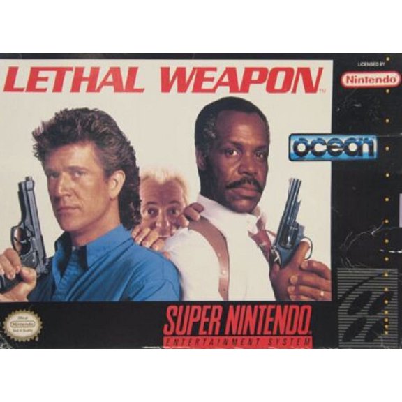 Restored Lethal Weapon (Super Nintendo, 1992) SNES Shooter Game (Refurbished)