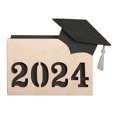 thumbnail image 2 of YAOMOBB College Graduation Keepsake Personalized Graduation Holder 12 Slots Wooden Card Box High School Memory Book Keepsake, 2 of 7