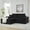 Black, variant on 80" Soft Corduroy Fluffy Modular Sectional Loveseat Sofa, Modern Mid-century Modular Sofa with Flexible Layout, Deep Seat Cloud Sectional Couch with Thick Cushions for Living Room, Black