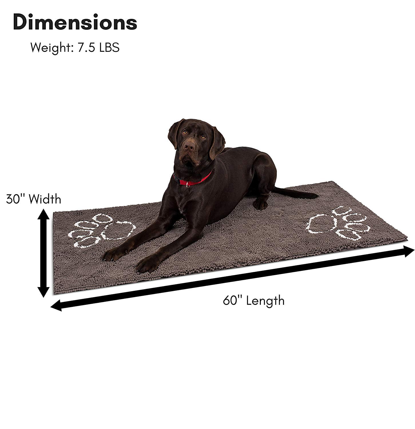 Absorbent shop dog doormat