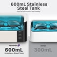 thumbnail image 7 of Fosmon Ultrasonic Cleaner (600ml) Jewelry Cleaner Machine with LED Display and Touch Control Panel for Glasses, Ring, Earring, Necklaces, Dentures, Makeup Brush, 7 of 7