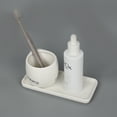 thumbnail image 5 of LandHope Ceramic Vanity Tray,Makeup Organizers Small White Rectangle Tray for Decoration Bedroom, 5 of 6
