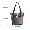 thumbnail image 5 of Fotbe Cute Colorful Flower French Bulldog Pattern Beach Tote,Shoulder Handbag,Spacious Tote Bag,Lightweight Travel Bag,Versatile Shopping Bag, 5 of 9
