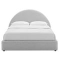thumbnail image 4 of Resort Arched Round Queen Platform Bed in Heathered Weave Light Gray, 4 of 8