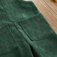 thumbnail image 5 of Toddler Baby Corduroy Suspender Rompers Solid Color Adjustable Strap Pockets Overalls 1 2 3 4 5T Kids Long Pants, 5 of 9