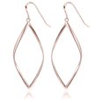 thumbnail image 1 of Geometric Hoop Threader Earrings for Women - Hypoallergenic Lightweight 1 pair, 1 of 4
