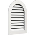 thumbnail image 2 of Ekena Millwork 16"W x 24"H Round Top Gable Vent (21"W x 29"H Frame Size) Functional, PVC Gable Vent with 1" x 4" Flat Trim Frame, 2 of 14