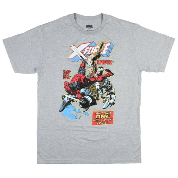 Marvel Mens' X-Force Only One Will Walk Away Graphic Design T-Shirt
