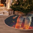thumbnail image 5 of Xecao Astronaut Cosmic Rainbow Pattern Christmas Tree Skirt Round Xmas Tree Mat Base Cover for Holiday Home Decorations-36", 5 of 6