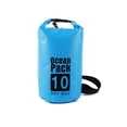 thumbnail image 1 of Bolsas impermeables Eigraketly multifuncional para exteriores Equipo de gran capacidad Bolsa plegable para kayak Rafting Piscina Deportes de playa Deportes acuáticos Azul claro 10L, 1 of 6